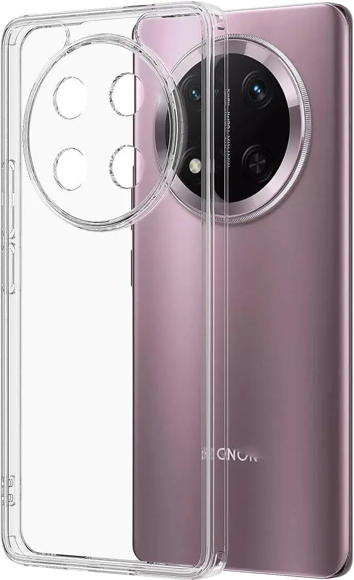 Honor Magic 7 Pro Hoesje Dun TPU Back Cover Transparant afbeelding 1