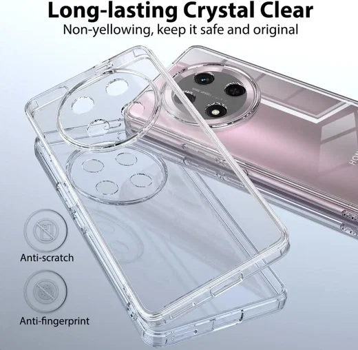 Honor Magic 7 Pro Hoesje Dun TPU Back Cover Transparant afbeelding 2