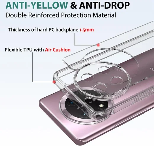 Honor Magic 7 Pro Hoesje Dun TPU Back Cover Transparant afbeelding 4