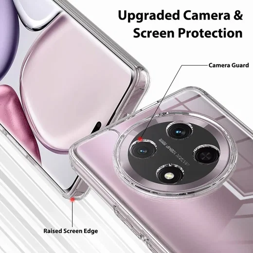 Honor Magic 7 Pro Hoesje Dun TPU Back Cover Transparant afbeelding 5