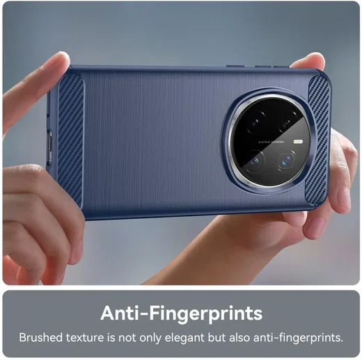 Honor Magic 7 Pro Hoesje Geborsteld TPU Flexibele Back Cover Blauw afbeelding 6