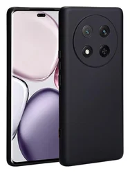 Honor Magic 7 Lite Hoesje Dun TPU Back Cover Matte Zwart afbeelding
