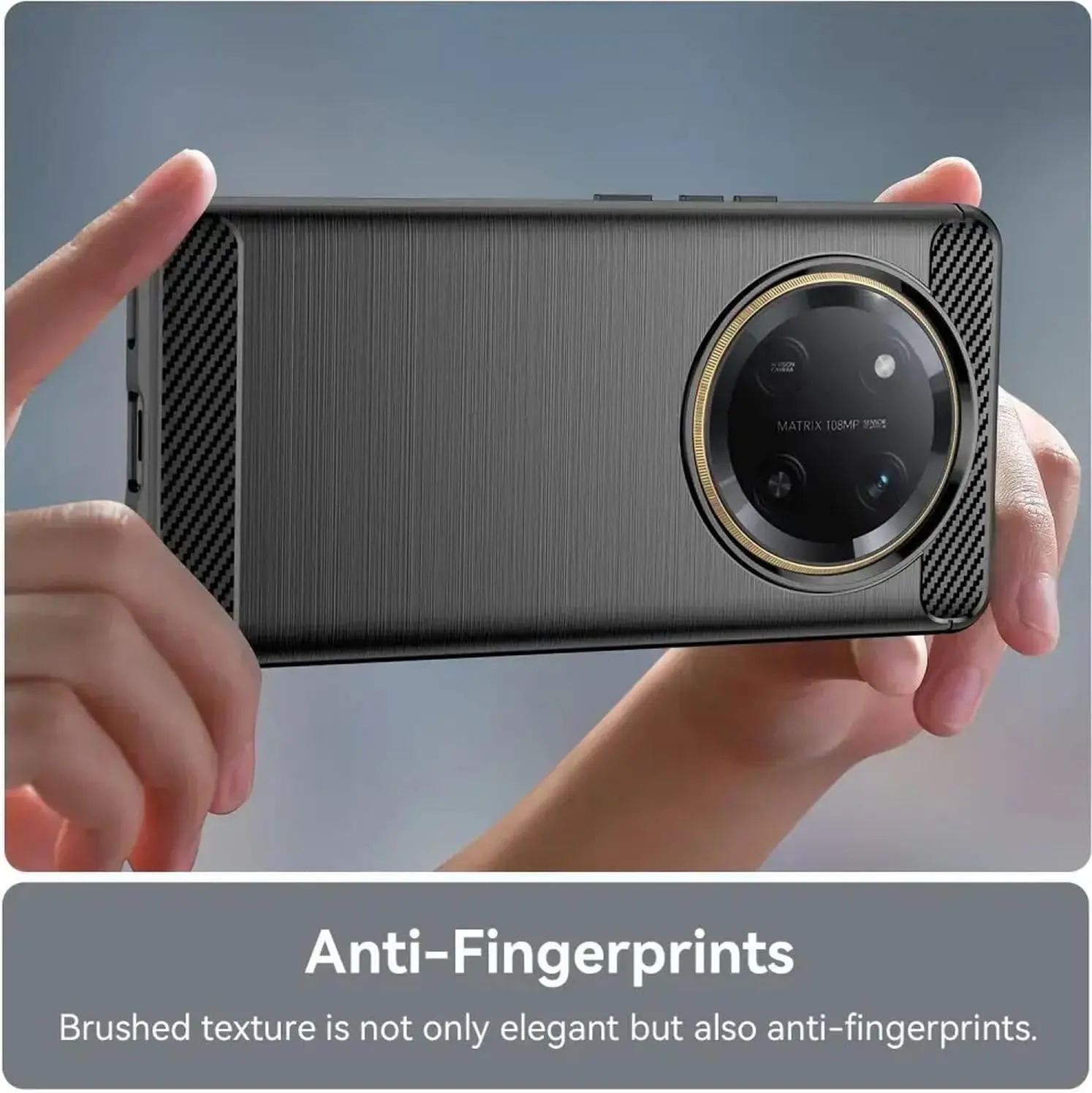Honor Magic 7 Lite Hoesje Geborsteld TPU Flexibele Back Cover Zwart afbeelding 9
