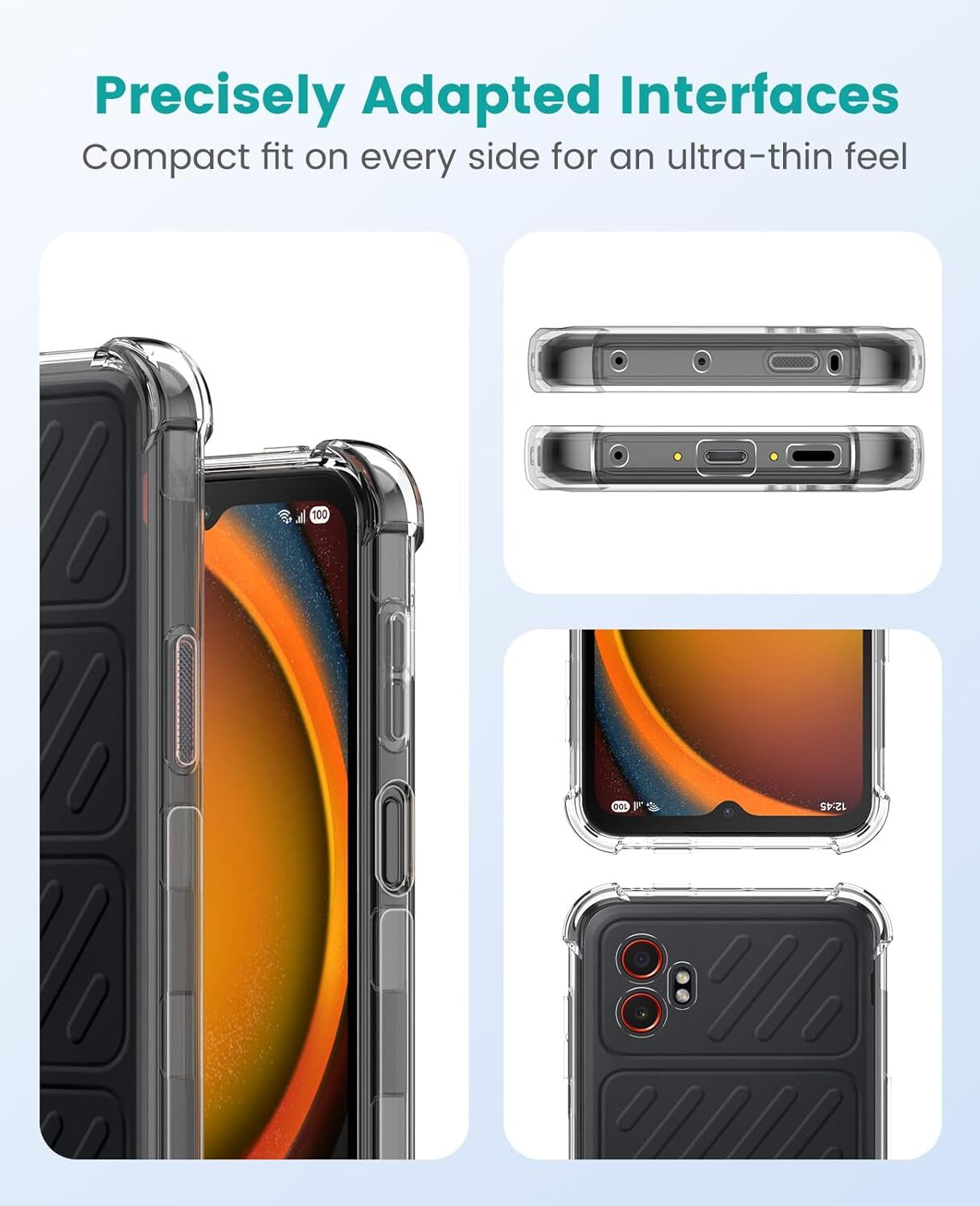 Samsung Galaxy Xcover 7 Pro Hoesje Schokbestendig en Dun TPU Transparant afbeelding 6
