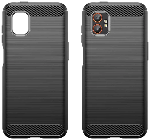 Samsung Galaxy Xcover 7 Pro Hoesje Geborsteld TPU Flexibele Back Cover Zwart afbeelding 8
