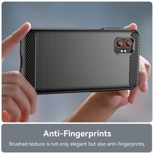 Samsung Galaxy Xcover 7 Pro Hoesje Geborsteld TPU Flexibele Back Cover Zwart afbeelding 6