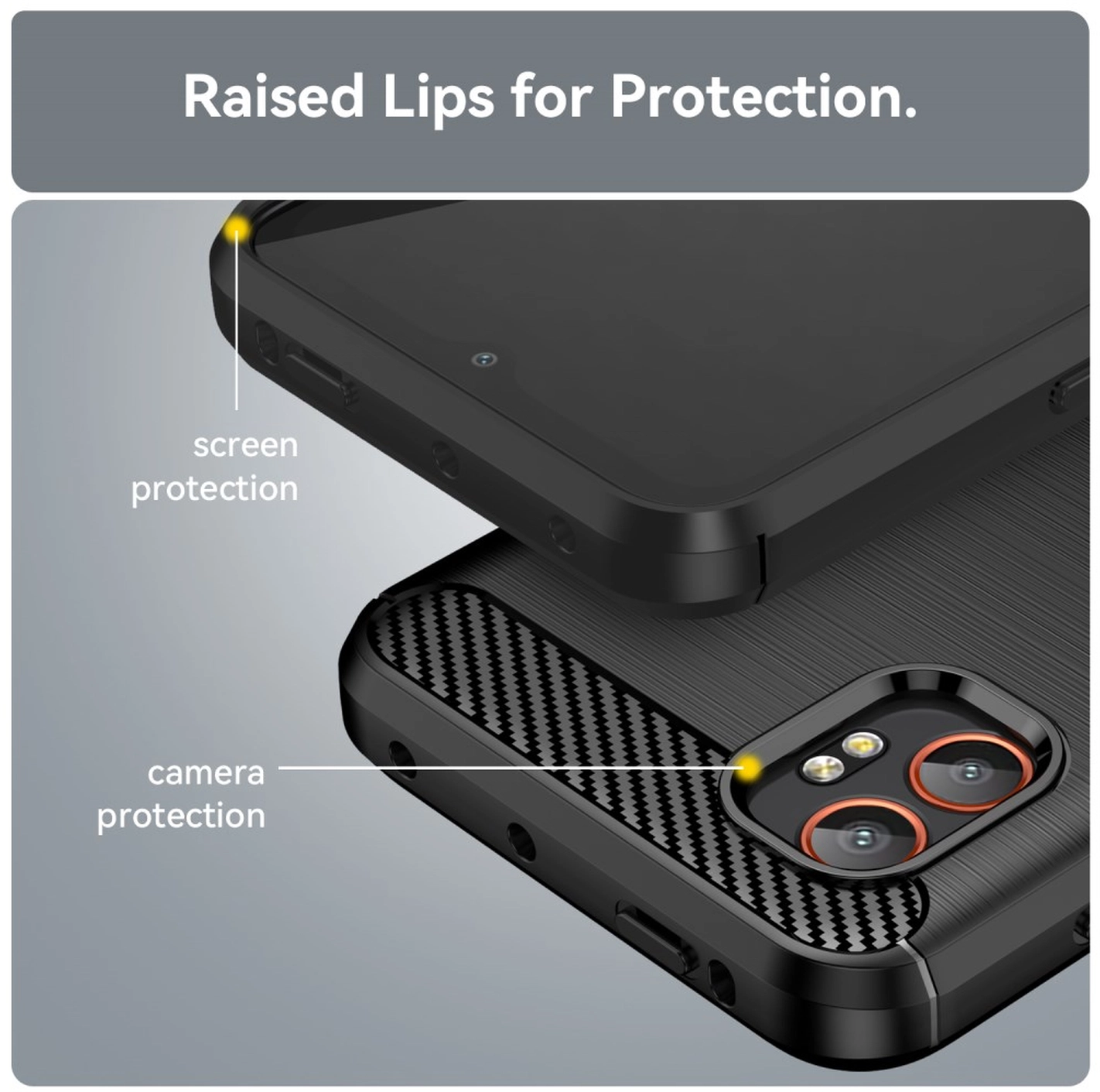 Samsung Galaxy Xcover 7 Pro Hoesje Geborsteld TPU Flexibele Back Cover Zwart afbeelding 7