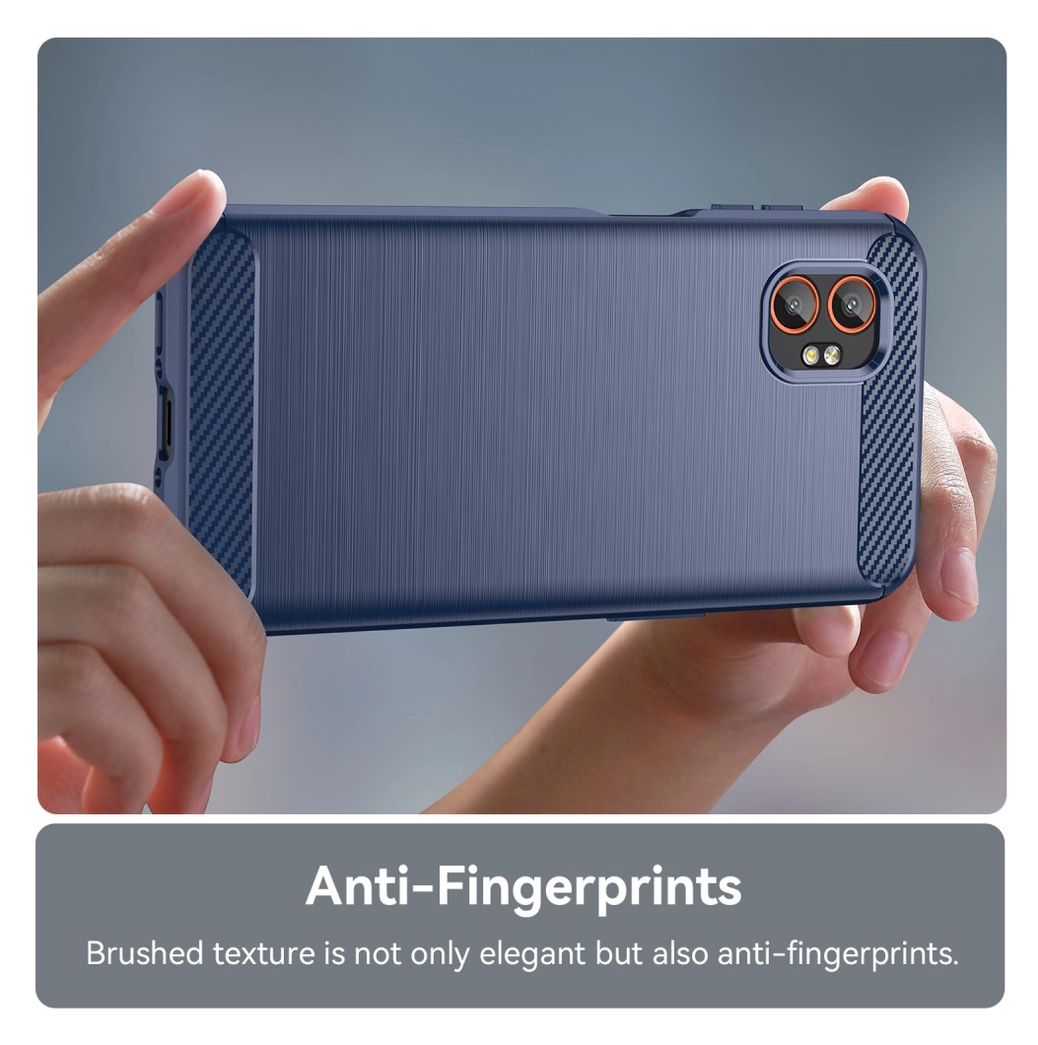 Samsung Galaxy Xcover 7 Pro Hoesje Geborsteld TPU Flexibele Back Cover Blauw afbeelding 6