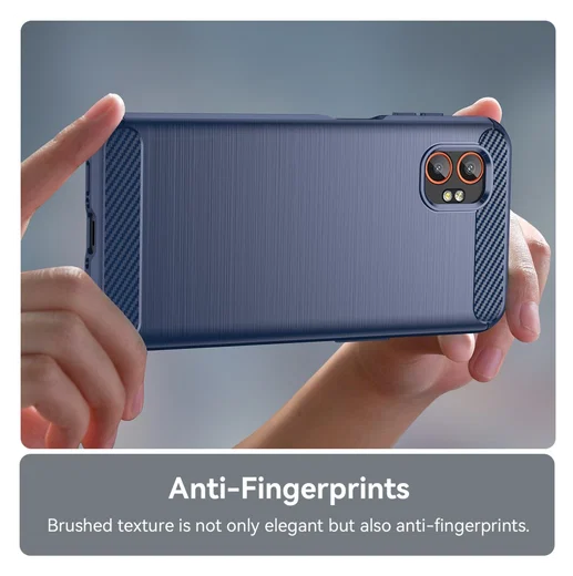 Samsung Galaxy Xcover 7 Pro Hoesje Geborsteld TPU Flexibele Back Cover Blauw afbeelding 6