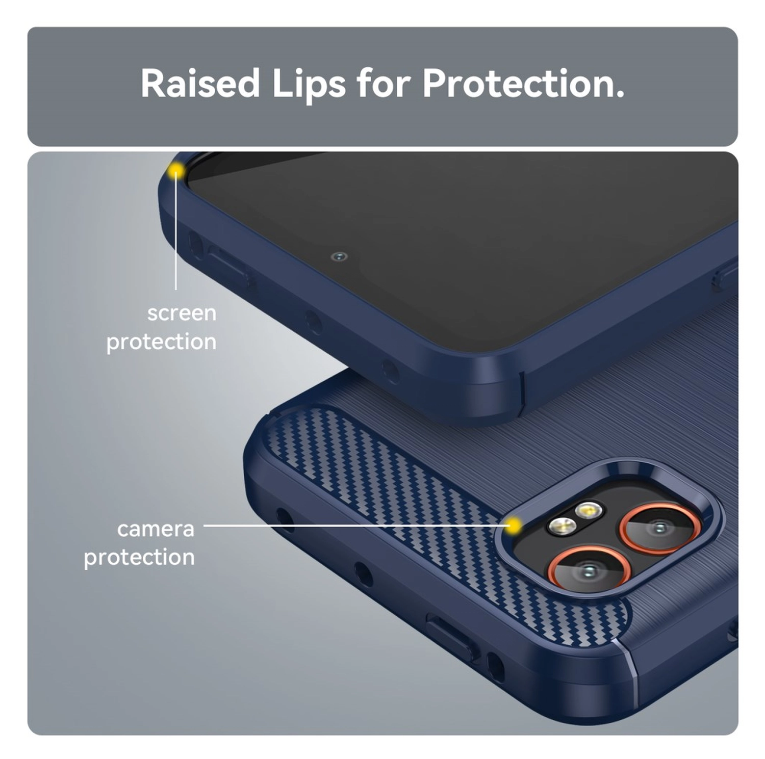 Samsung Galaxy Xcover 7 Pro Hoesje Geborsteld TPU Flexibele Back Cover Blauw afbeelding 7
