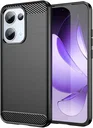 Oppo Reno 13 Hoesje Geborsteld TPU Flexibele Back Cover Zwart