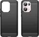 Oppo Reno 13 Pro Hoesje Geborsteld TPU Flexibele Back Cover Zwart afbeelding 2