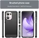 Oppo Reno 13 Pro Hoesje Geborsteld TPU Flexibele Back Cover Zwart afbeelding 8