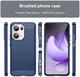 Oppo Reno 13 Pro Hoesje Geborsteld TPU Flexibele Back Cover Blauw afbeelding 8