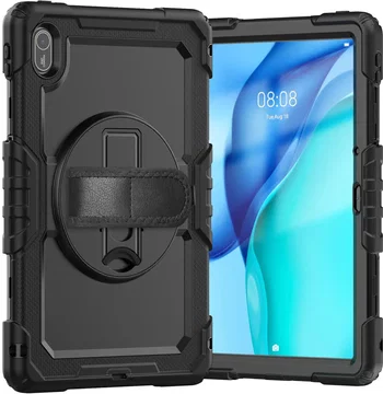 Huawei MatePad SE 11 (2024) Hoes met Screen Protector en Handriem Zwart