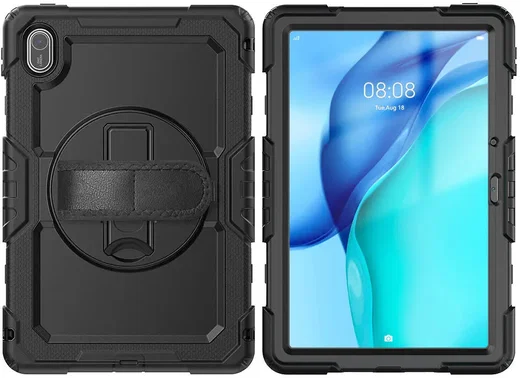 Huawei MatePad SE 11 (2024) Hoes met Screen Protector en Handriem Zwart afbeelding 17