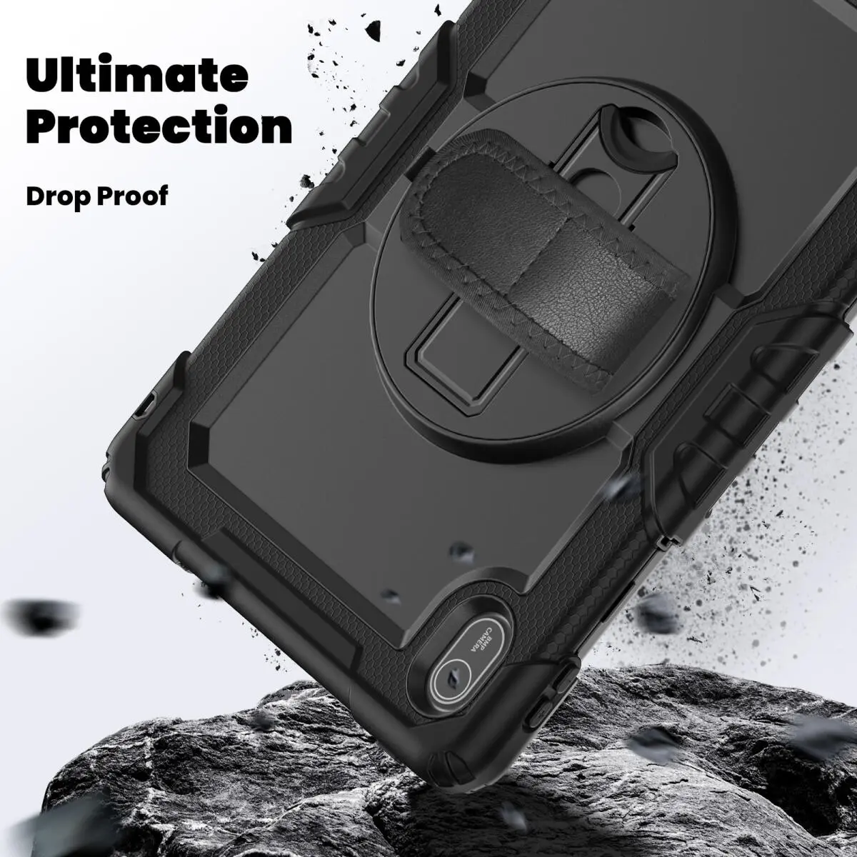 Huawei MatePad SE 11 (2024) Hoes met Screen Protector en Handriem Zwart afbeelding 4