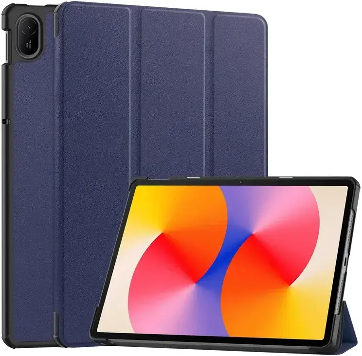 Huawei MatePad SE 11 Hoes Tri-Fold Book Case met Standaard Blauw afbeelding 1