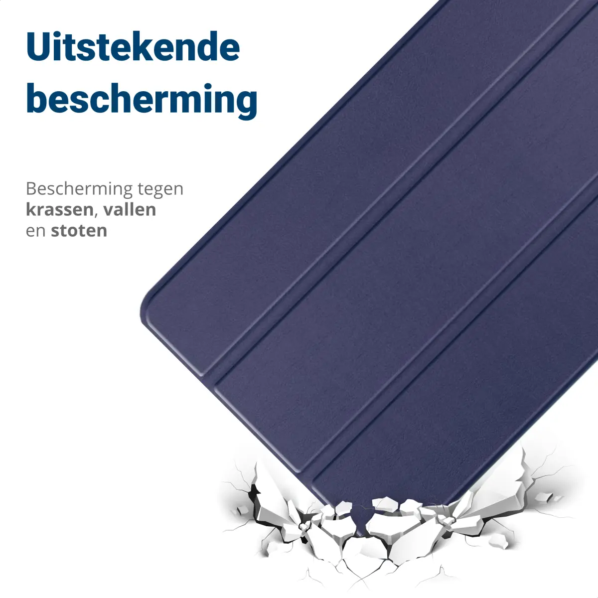 Huawei MatePad SE 11 Hoes Tri-Fold Book Case met Standaard Blauw afbeelding 3