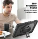 Lenovo Tab M10 Gen 4 (2025) Hoes met Screen Protector en Handriem Zwart afbeelding 9