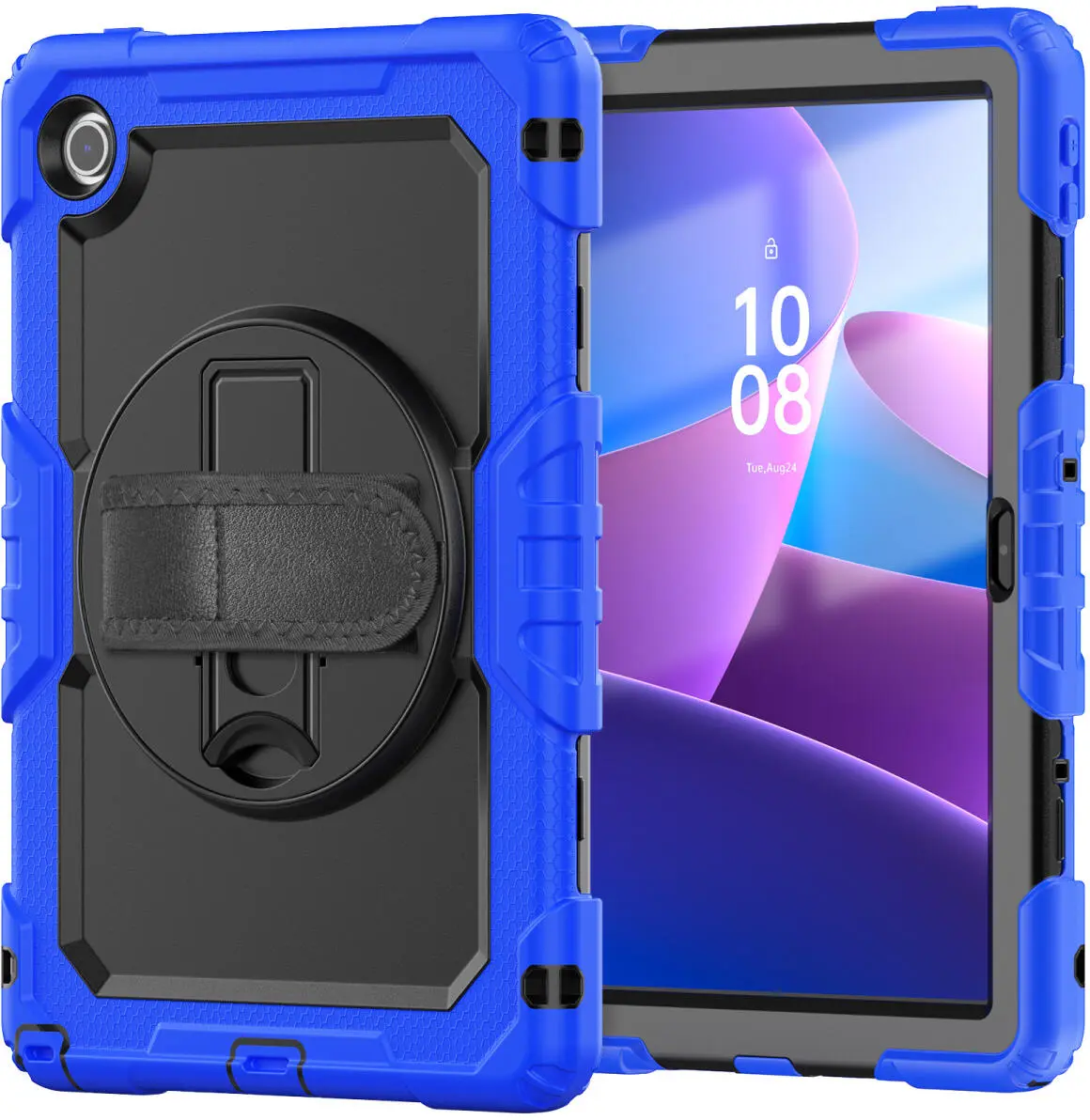 Lenovo Tab M10 Gen 4 (2025) Hoes met Screen Protector en Handriem Blauw afbeelding 15