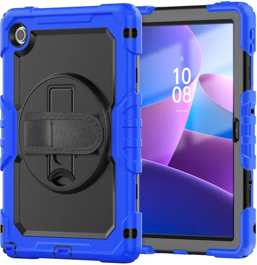 Lenovo Tab M10 Gen 4 (2025) Hoes met Screen Protector en Handriem Blauw afbeelding 15