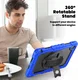 Lenovo Tab M10 Gen 4 (2025) Hoes met Screen Protector en Handriem Blauw afbeelding 6