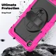 Lenovo Tab M10 Gen 4 (2025) Hoes met Screen Protector en Handriem Roze afbeelding 5