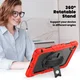 Lenovo Tab M10 Gen 4 (2025) Hoes met Screen Protector en Handriem Rood afbeelding 6