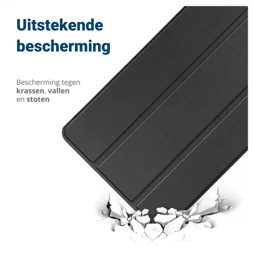 Lenovo Tab M10 Gen 4 (2025) Hoes Tri-Fold Book Case met Standaard Zwart afbeelding 2