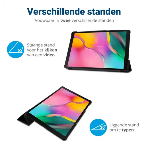 Lenovo Tab M10 Gen 4 (2025) Hoes Tri-Fold Book Case met Standaard Zwart afbeelding 5