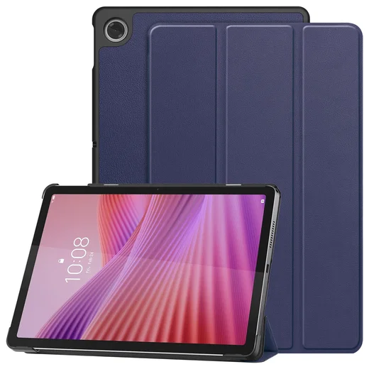 Lenovo Tab M10 Gen 4 (2025) Hoes Tri-Fold Book Case met Standaard Blauw afbeelding 1