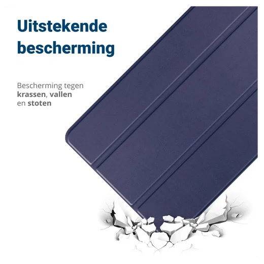 Lenovo Tab M10 Gen 4 (2025) Hoes Tri-Fold Book Case met Standaard Blauw afbeelding 2