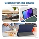 Lenovo Tab M10 Gen 4 (2025) Hoes Tri-Fold Book Case met Standaard Blauw afbeelding 6
