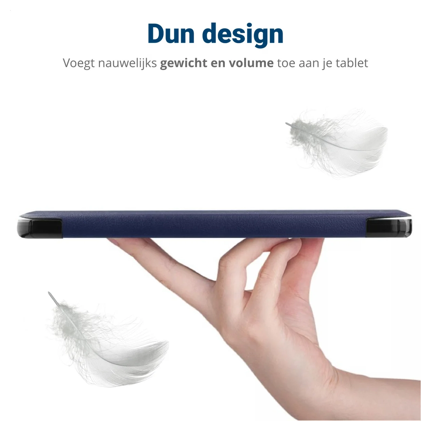 Lenovo Tab M10 Gen 4 (2025) Hoes Tri-Fold Book Case met Standaard Blauw afbeelding 8