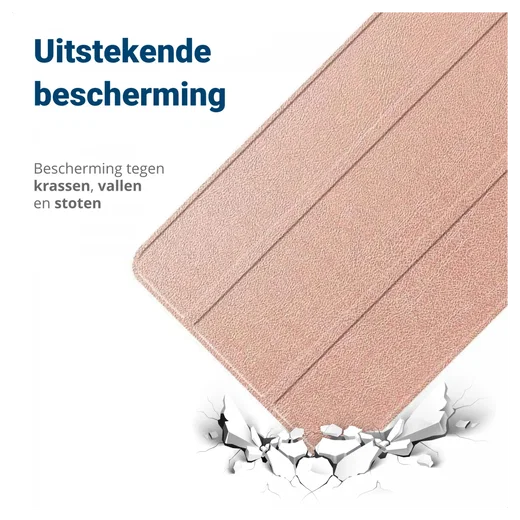 Lenovo Tab M10 Gen 4 (2025) Hoes Tri-Fold Book Case met Standaard Roze afbeelding 3