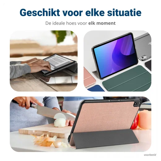 Lenovo Tab M10 Gen 4 (2025) Hoes Tri-Fold Book Case met Standaard Roze afbeelding 8