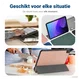 Lenovo Tab M10 Gen 4 (2025) Hoes Tri-Fold Book Case met Standaard Roze afbeelding 8