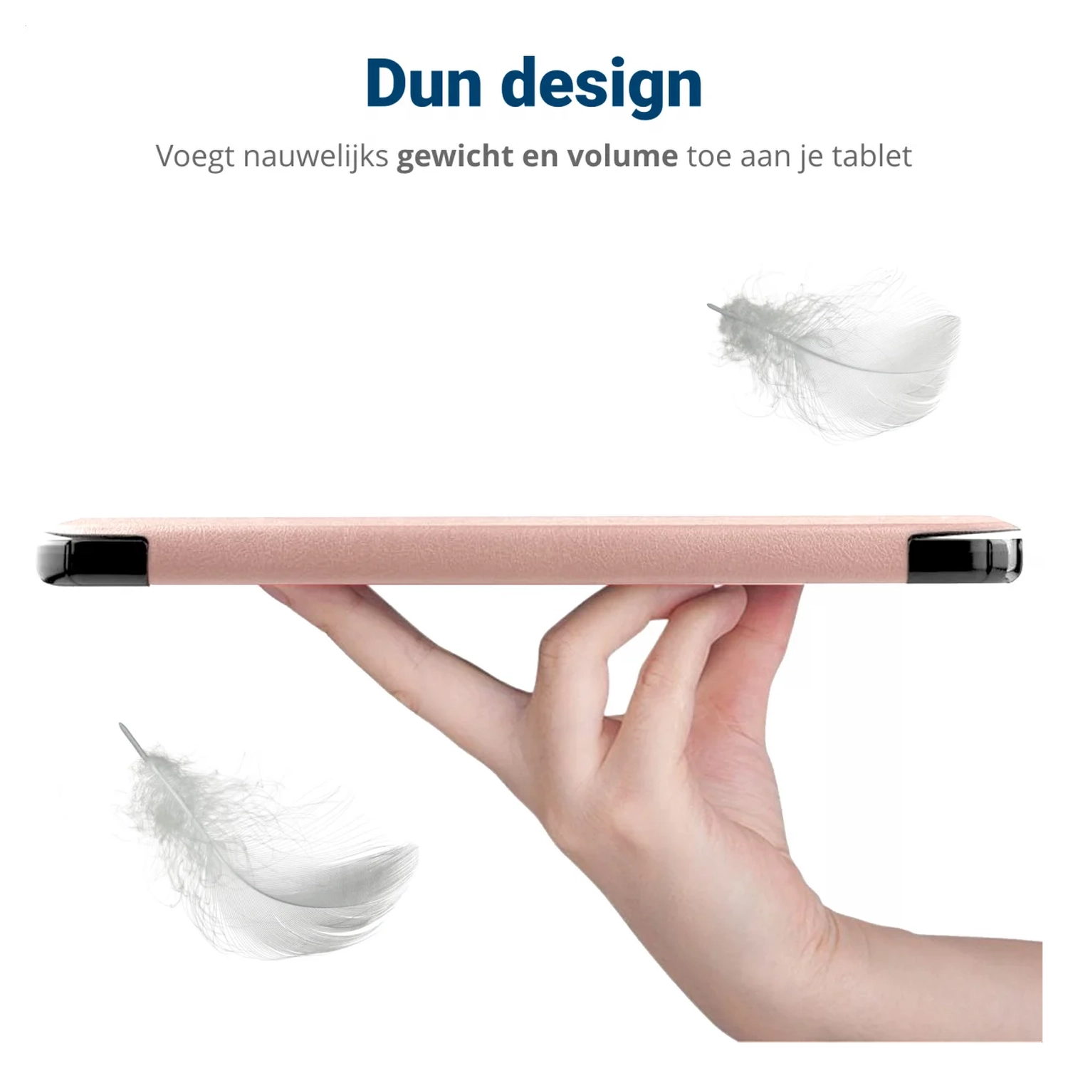 Lenovo Tab M10 Gen 4 (2025) Hoes Tri-Fold Book Case met Standaard Roze afbeelding 9