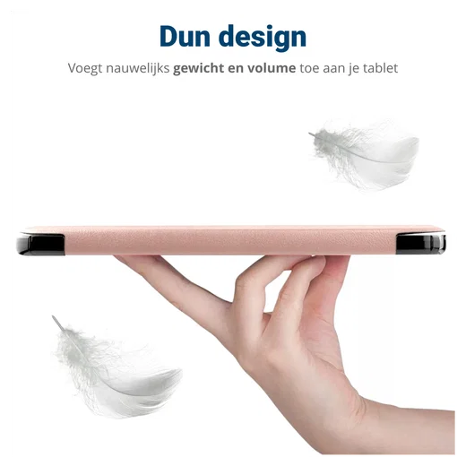 Lenovo Tab M10 Gen 4 (2025) Hoes Tri-Fold Book Case met Standaard Roze afbeelding 9