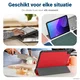 Lenovo Tab M10 Gen 4 (2025) Hoes Tri-Fold Book Case met Standaard Rood afbeelding 6