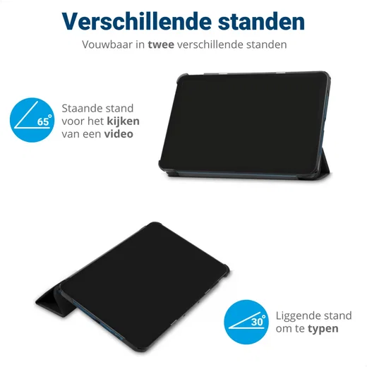 Lenovo Tab M10 Gen 4 (2025) Hoes Tri-Fold Book Case met Standaard Rood afbeelding 8