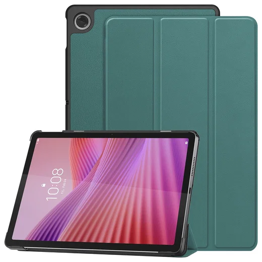 Lenovo Tab M10 Gen 4 (2025) Hoes Tri-Fold Book Case met Standaard Groen afbeelding 1