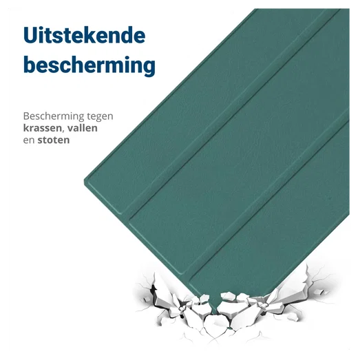 Lenovo Tab M10 Gen 4 (2025) Hoes Tri-Fold Book Case met Standaard Groen afbeelding 2