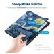 Lenovo Tab M10 Gen 4 (2025) Hoes Tri-Fold Book Case met Standaard Sterrennacht afbeelding 3