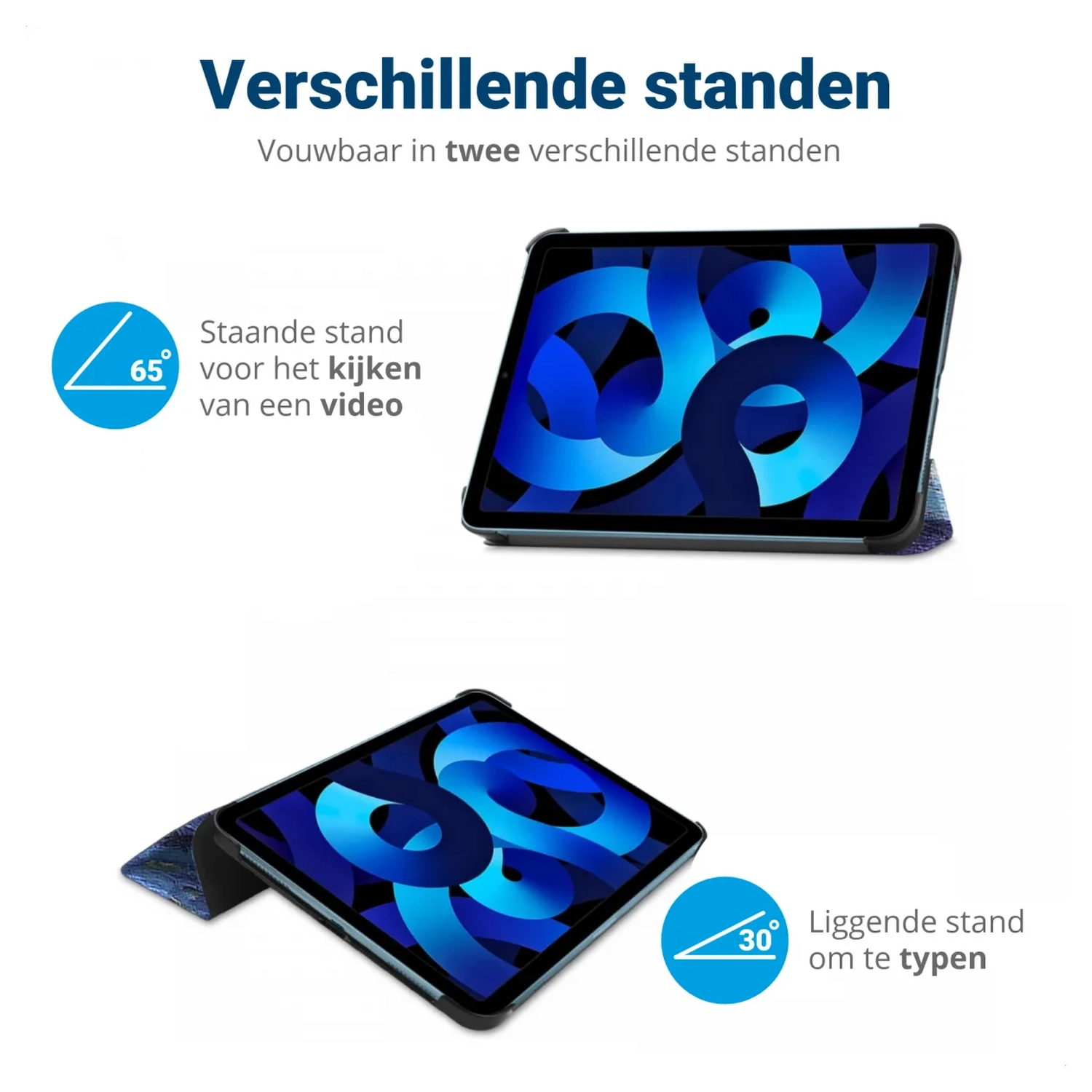 Lenovo Tab M10 Gen 4 (2025) Hoes Tri-Fold Book Case met Standaard Sterrennacht afbeelding 5