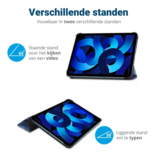 Lenovo Tab M10 Gen 4 (2025) Hoes Tri-Fold Book Case met Standaard Sterrennacht afbeelding 5
