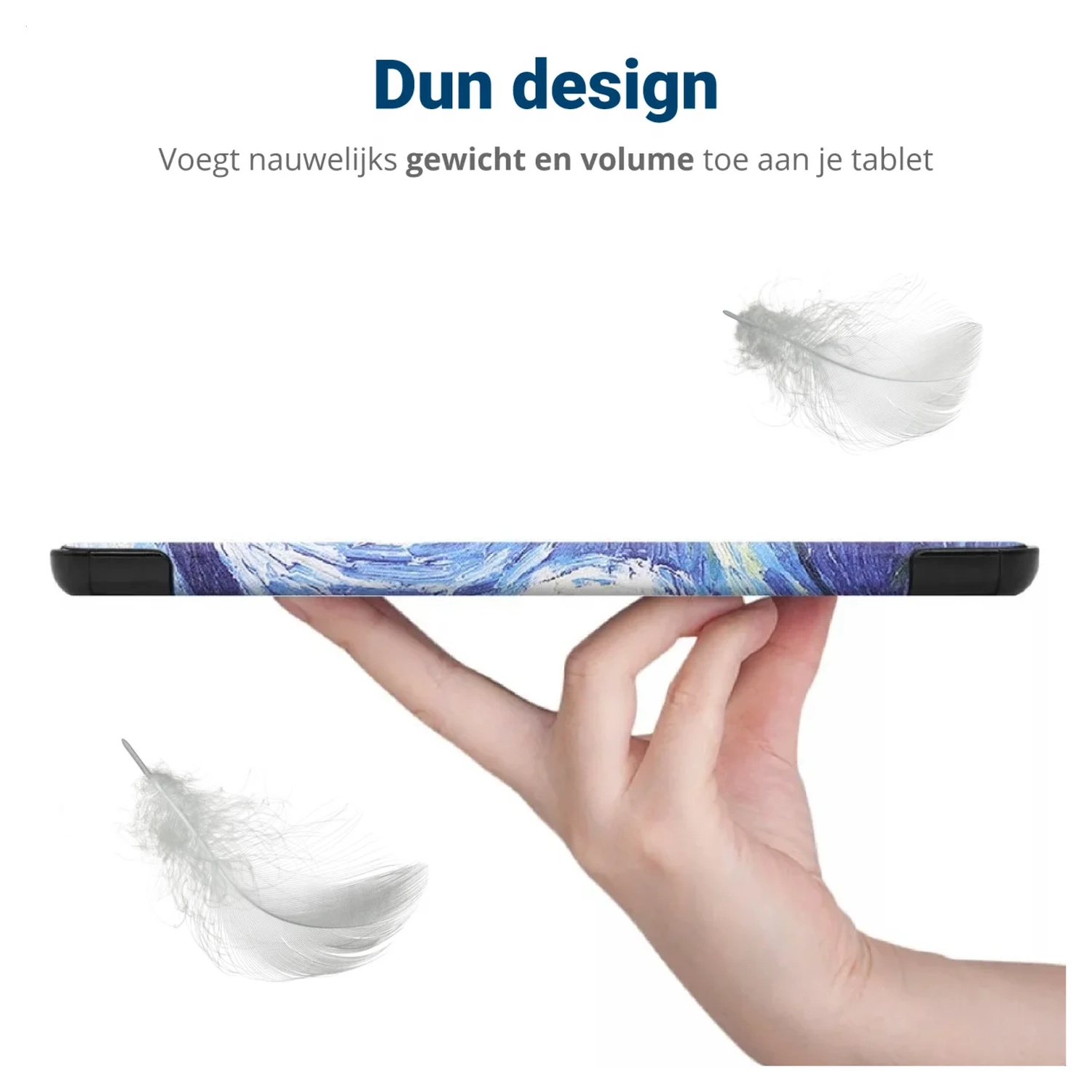 Lenovo Tab M10 Gen 4 (2025) Hoes Tri-Fold Book Case met Standaard Sterrennacht afbeelding 8