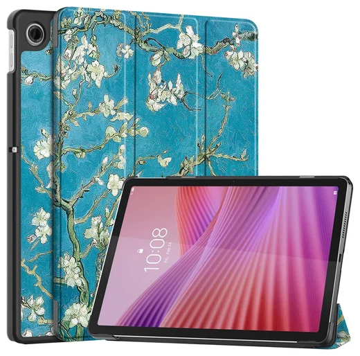 Lenovo Tab M10 Gen 4 (2025) Hoes Tri-Fold Book Case met Standaard Blossom afbeelding 1