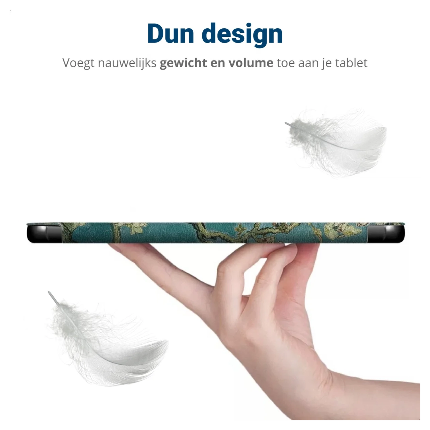 Lenovo Tab M10 Gen 4 (2025) Hoes Tri-Fold Book Case met Standaard Blossom afbeelding 6